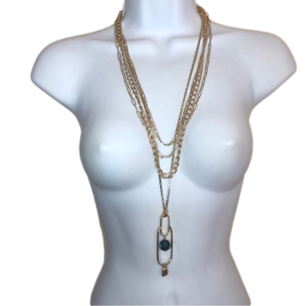 Curated Bundle Layered Statement Look Necklace An… - image 2